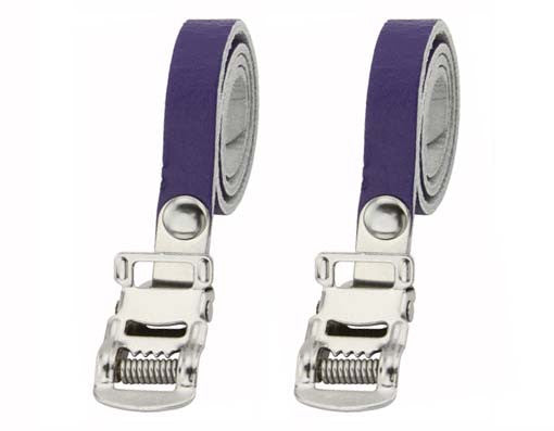 Leather toe clip discount straps